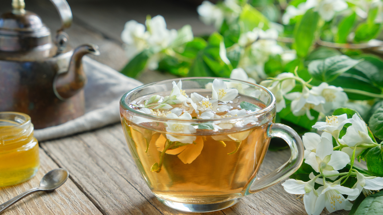 advantages of jasmine tea, benefits of drinking jasmine tea, jasmine tea properties, jasmine tea uses, jasmine tea for anxiety, jasmine tea vs chamomile, how to brew jasmine tea, jasmine tea caffeine content, jasmine tea for skin, jasmine tea side effects
